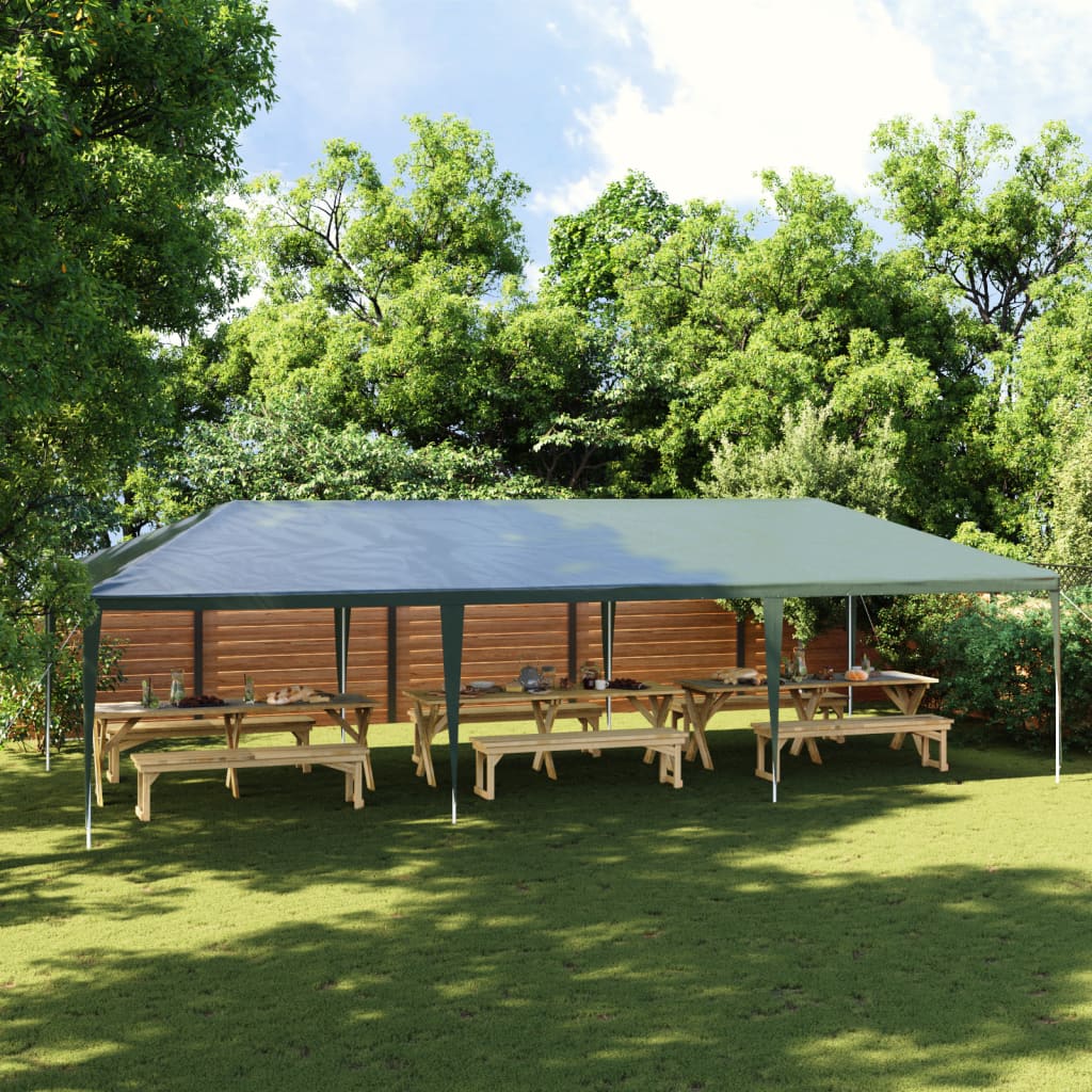 vidaXL Profesionálny párty stan 4x9 m, zelený 90 g/m²