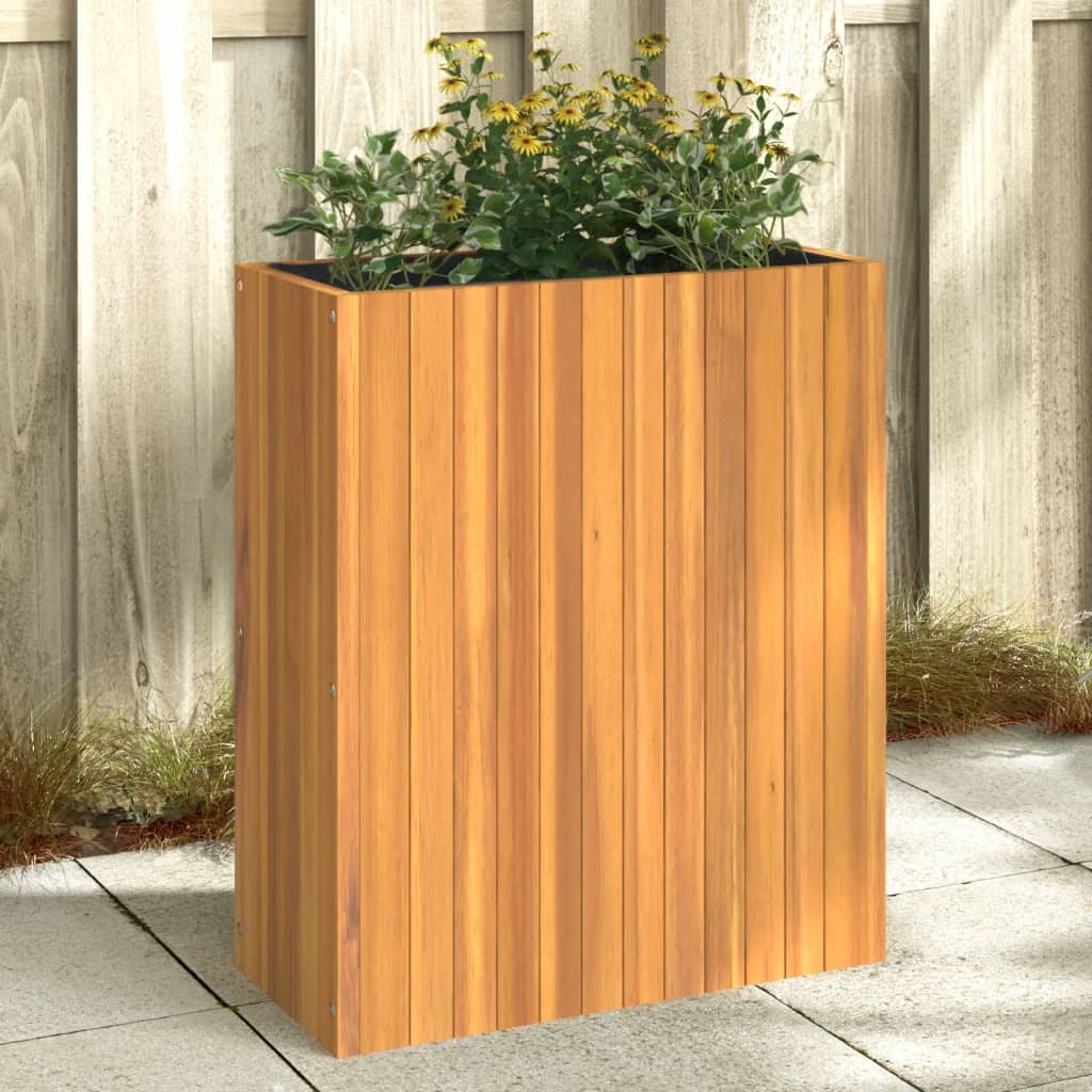 vidaXL Záhradný kvetináč 59x27,5x70 cm masívna akácia