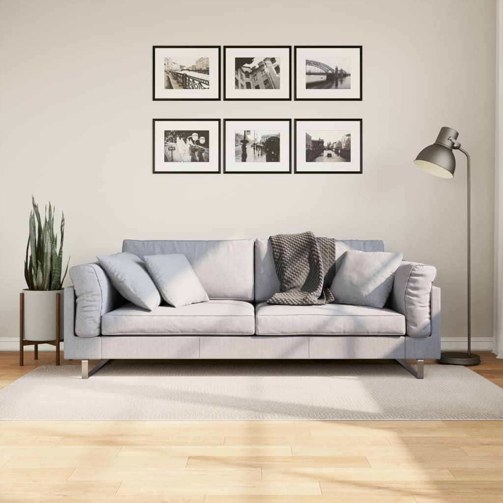 vidaXL Koberec IZA krátky vlas škandinávsky vzhľad krémový 100x200 cm
