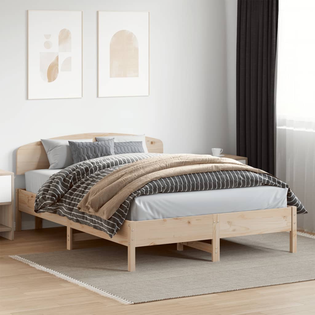 vidaXL Posteľ bez matraca 160x200 cm masívna borovica