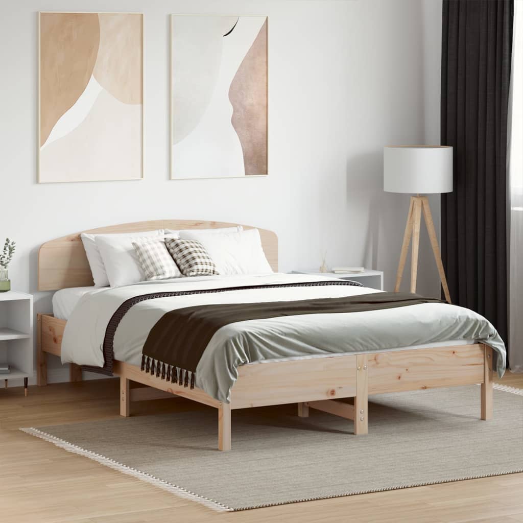vidaXL Posteľ bez matraca 140x190 cm borovicový masív
