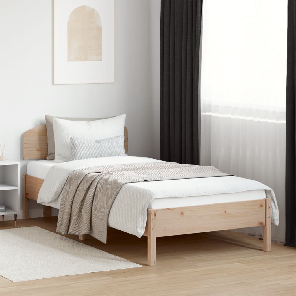 vidaXL Posteľ bez matraca 90x200 cm masívna borovica