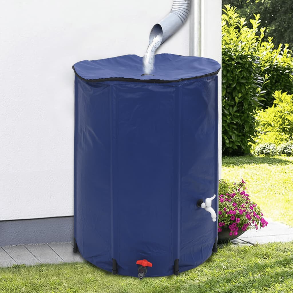 vidaXL Nádrž na vodu s kohútikom skladacia 750 l PVC