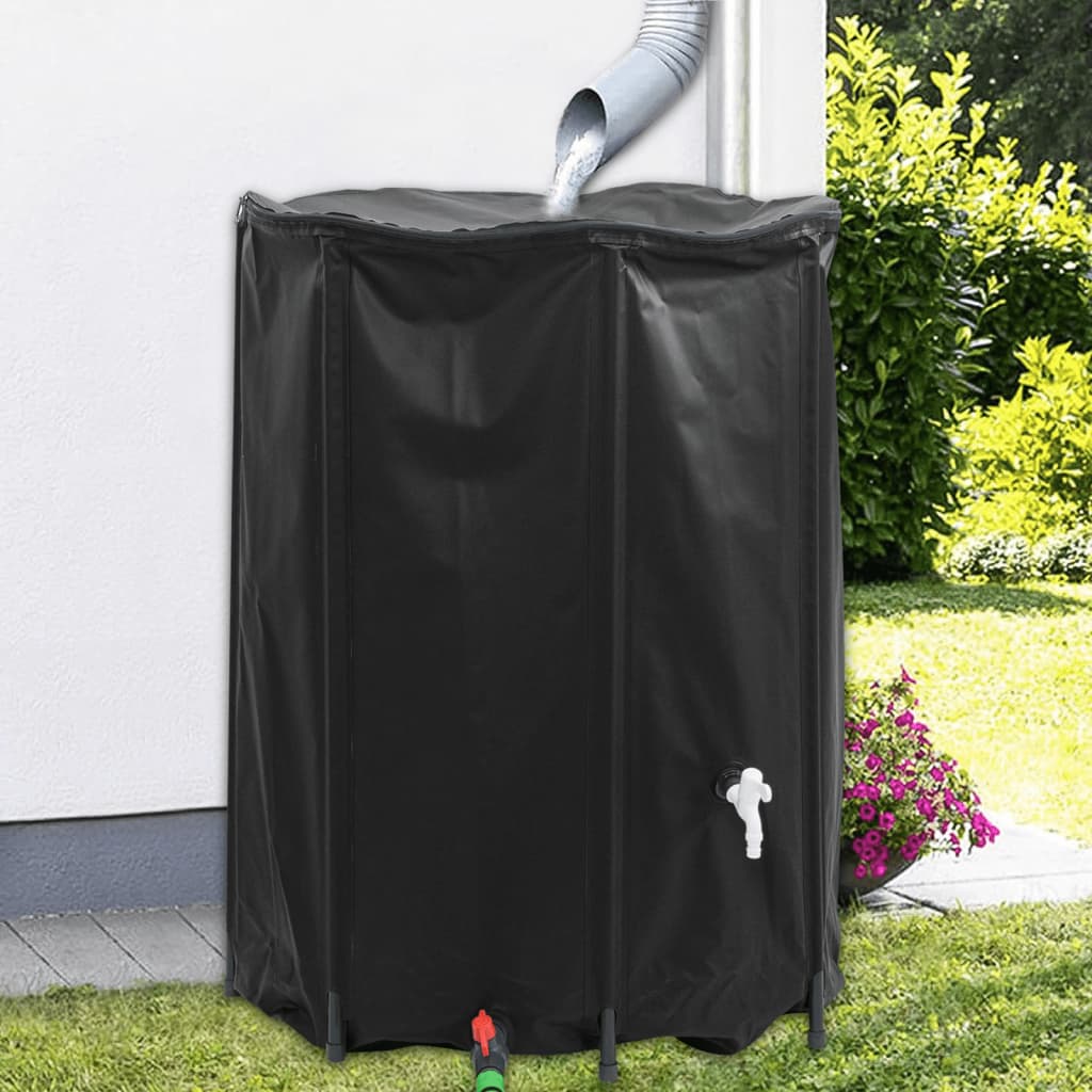 vidaXL Nádrž na vodu s kohútikom skladacia 1350 l PVC