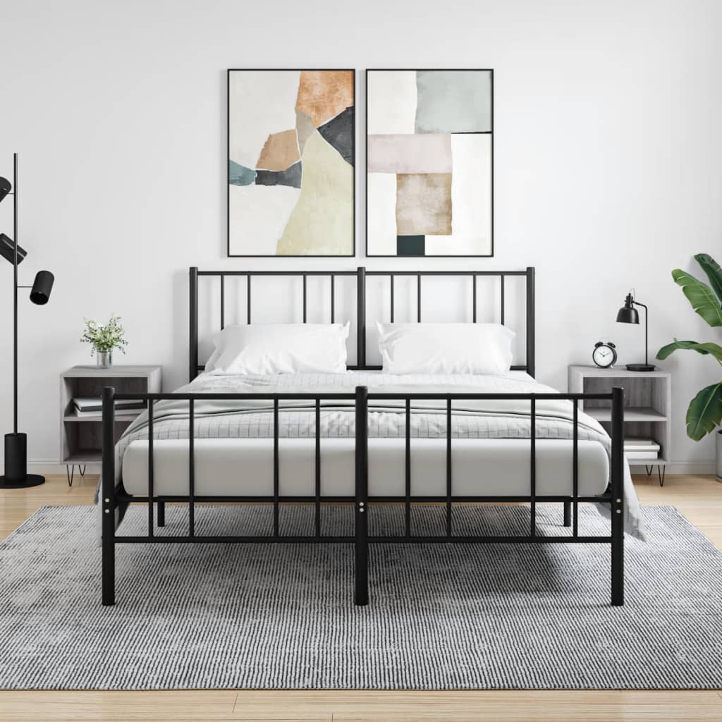 vidaXL Nočné skrinky 2 ks sivá sonoma 40x30x50 cm kompozitné drevo