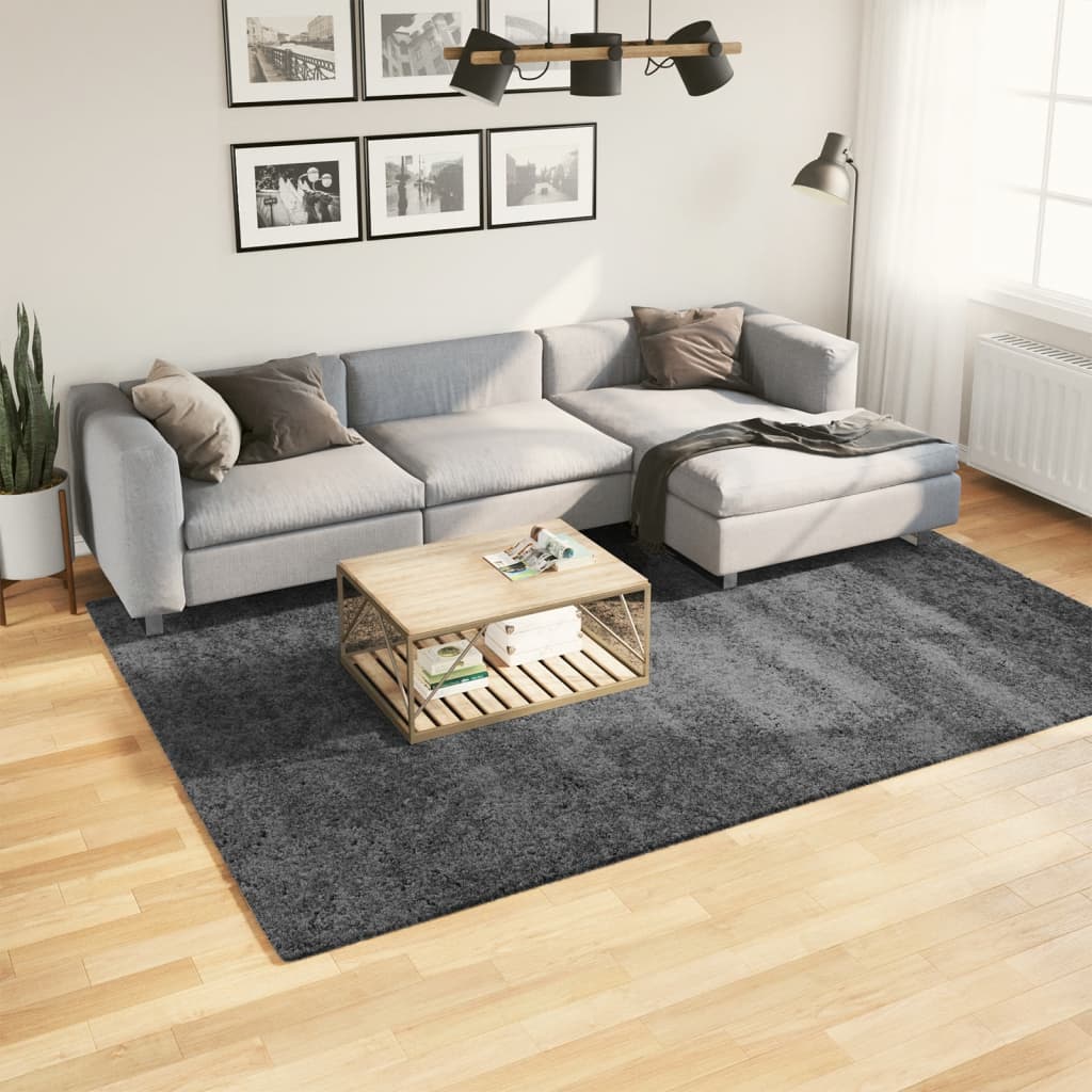 vidaXL Koberec OVIEDO krátky vlas antracitový 200x280 cm