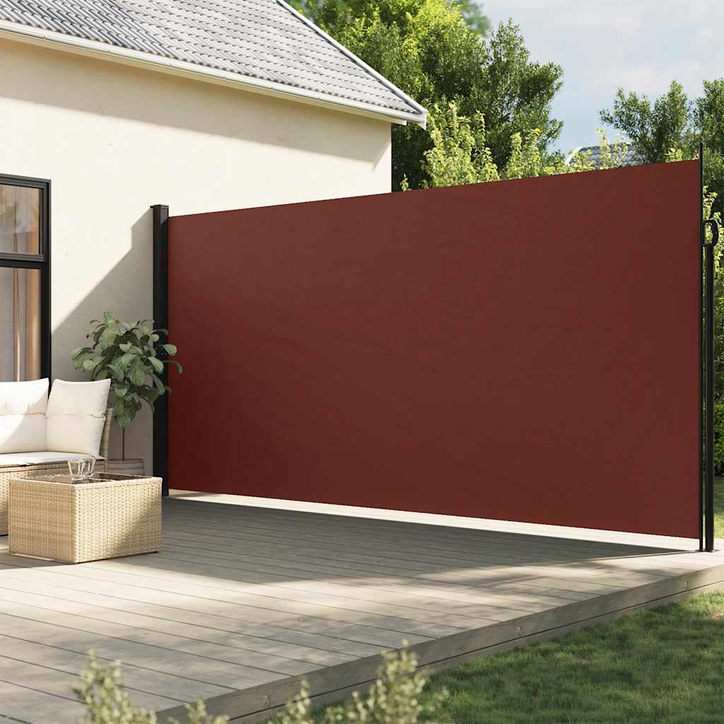 vidaXL Zaťahovacia bočná markíza, hnedá 200x300 cm