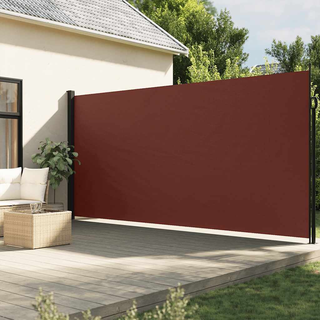vidaXL Zaťahovacia bočná markíza, hnedá 220x300 cm