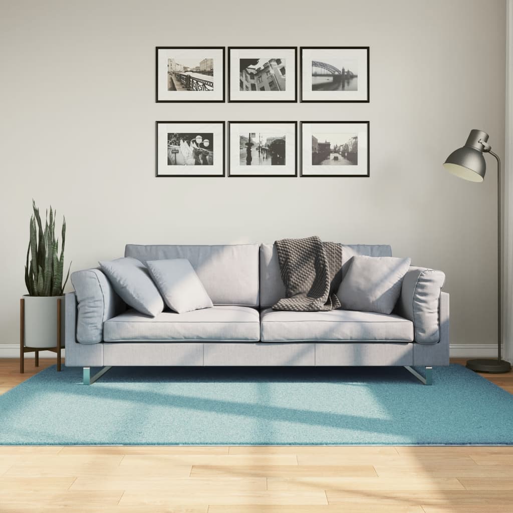 vidaXL Koberec OVIEDO krátky vlas zelený 140x200 cm