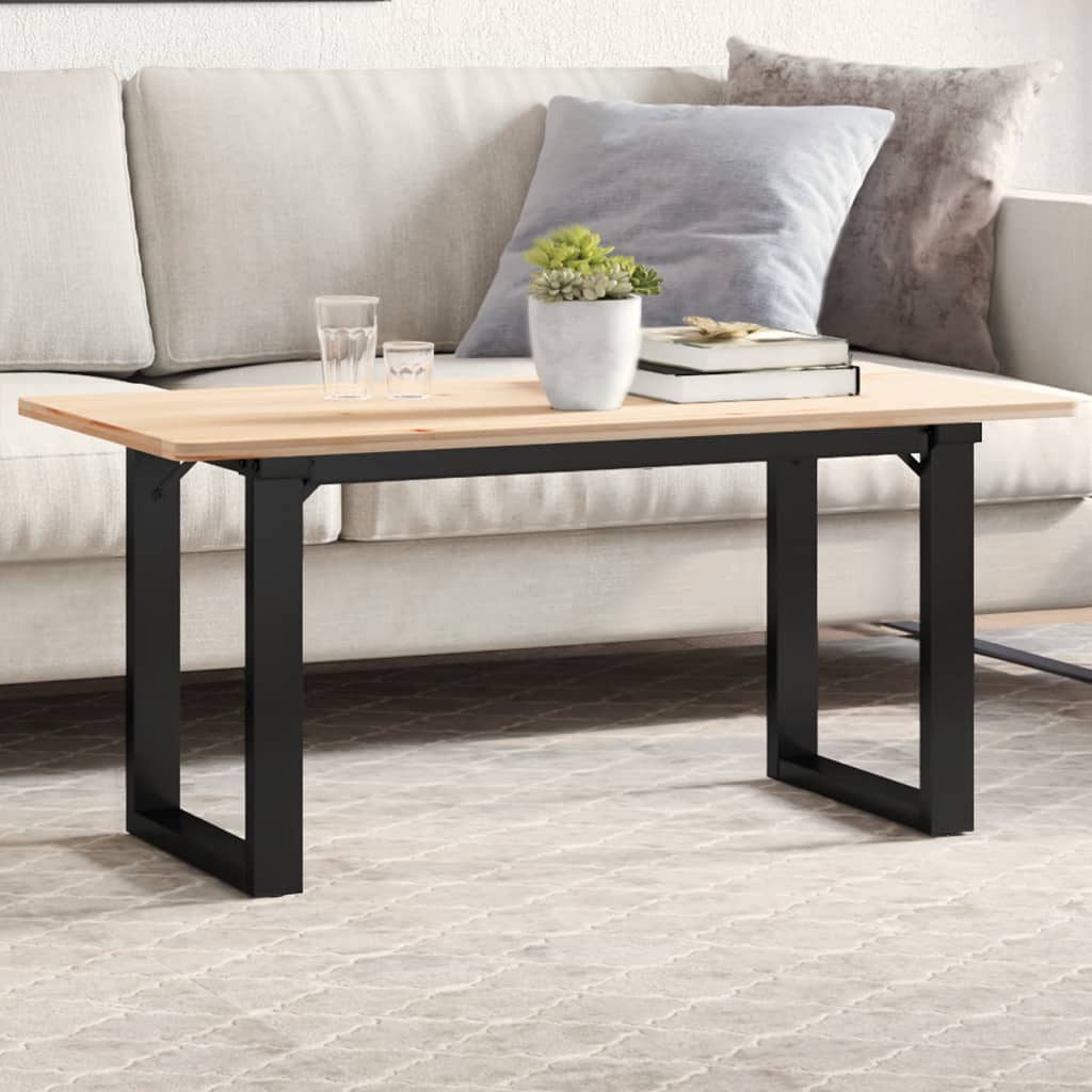 vidaXL Nohy konferenčného stolíka O-rám 90x30x43 cm oceľ