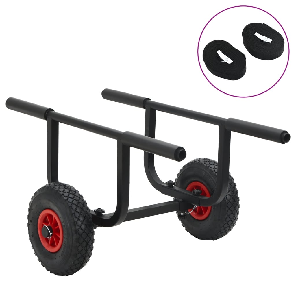 vidaXL Vozík pre kajak 90 kg hliník
