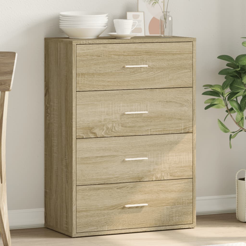 vidaXL Komoda, dub sonoma 60x31x84 cm, kompozitné drevo