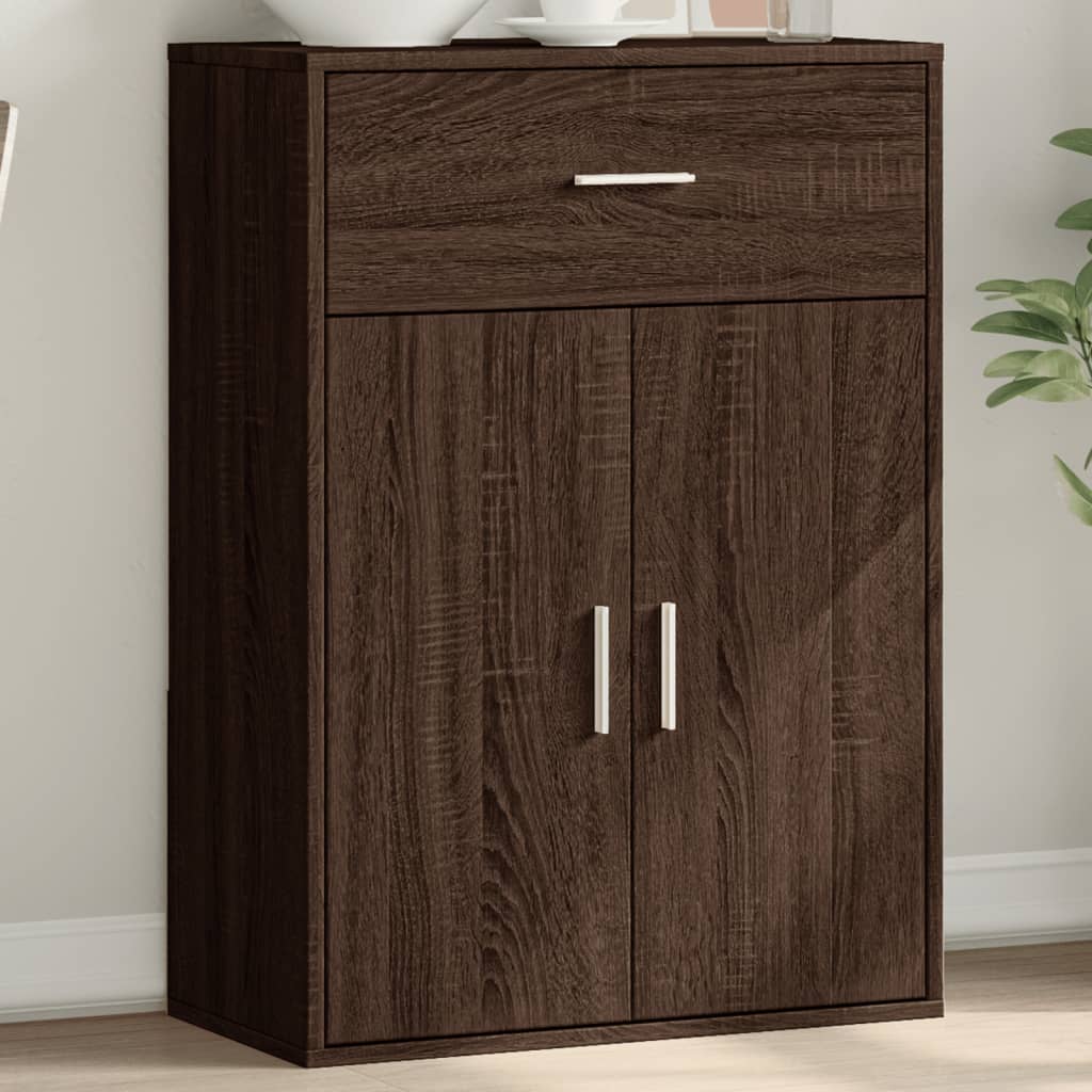 vidaXL Komoda hnedý dub 60x30x84 cm kompozitné drevo