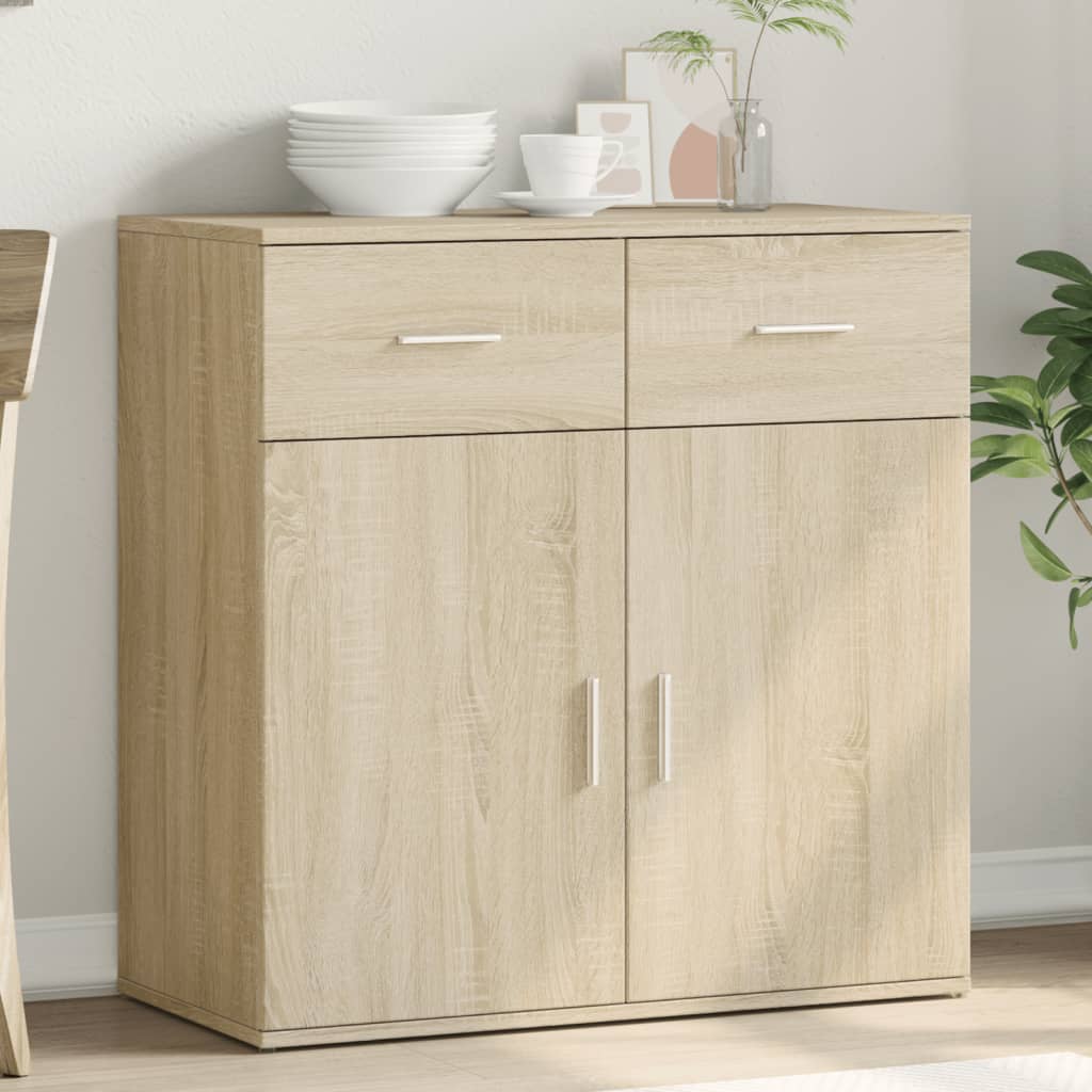 vidaXL Komoda, dub sonoma 79x38x80 cm, kompozitné drevo