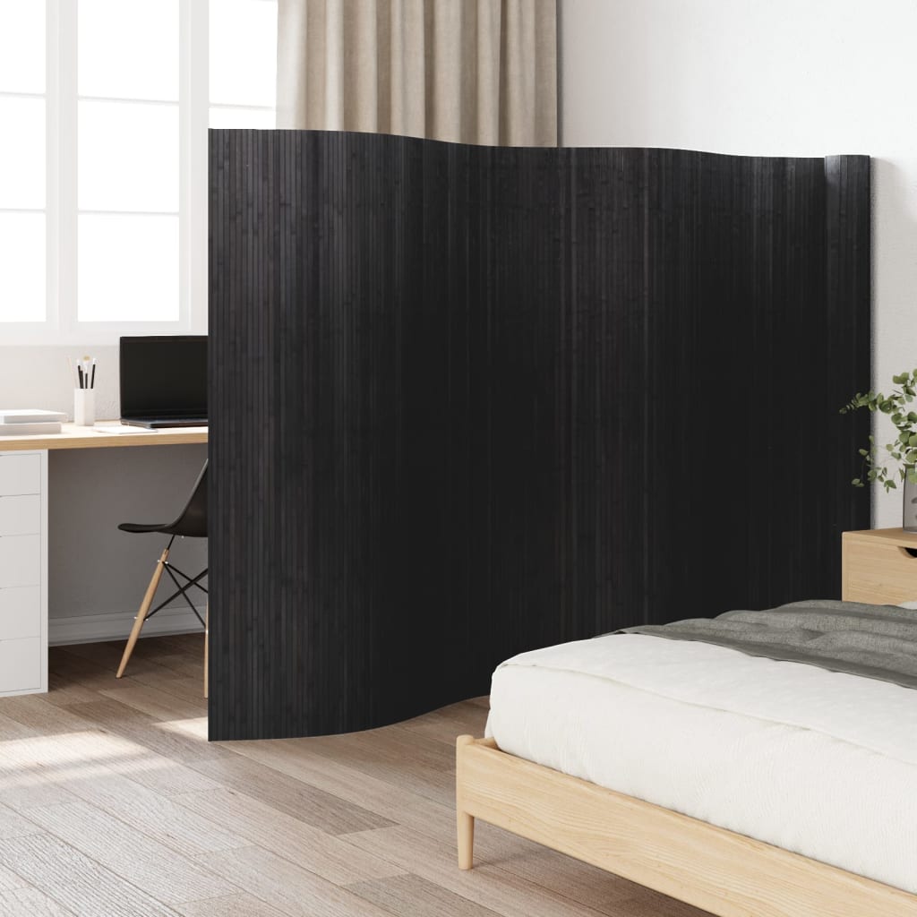 vidaXL Paraván sivý 165x800 cm bambus