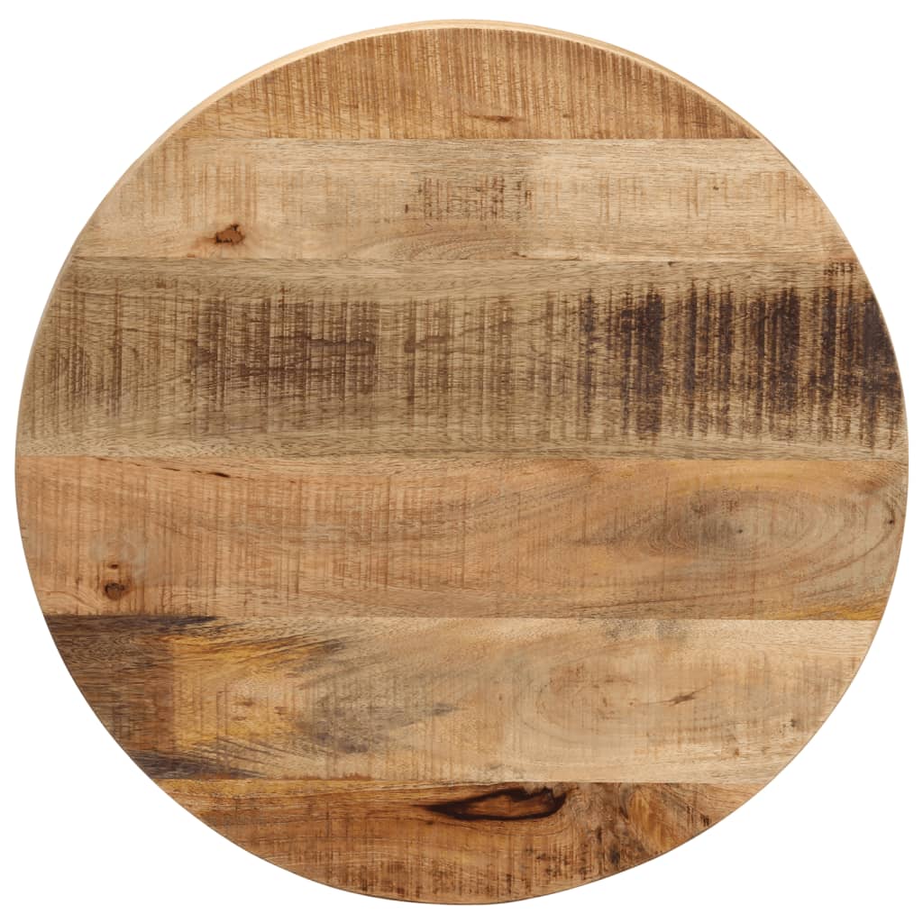 vidaXL Stolová doska Ø 50x3,8 cm okrúhla masívny surový mangovník