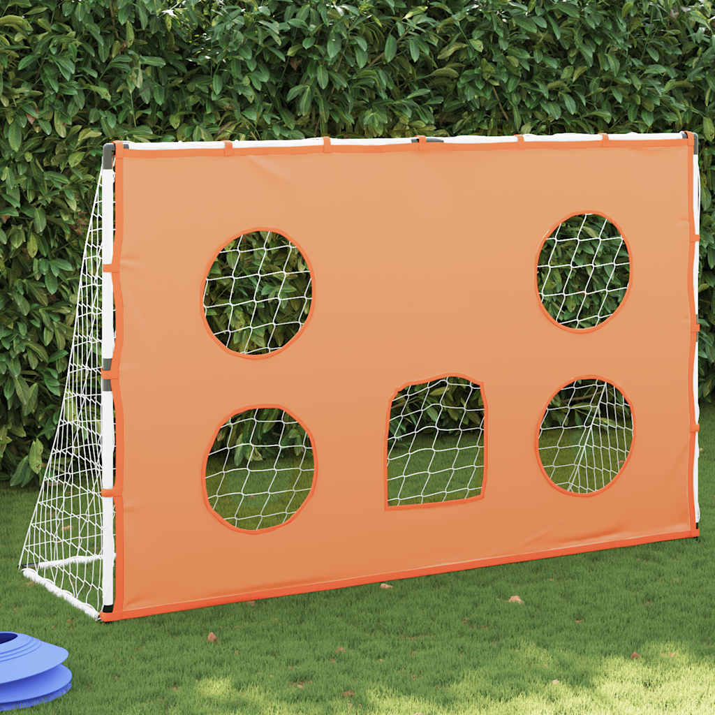 vidaXL Detská futbalová bránka s cieľmi a loptou 182x62x118 cm