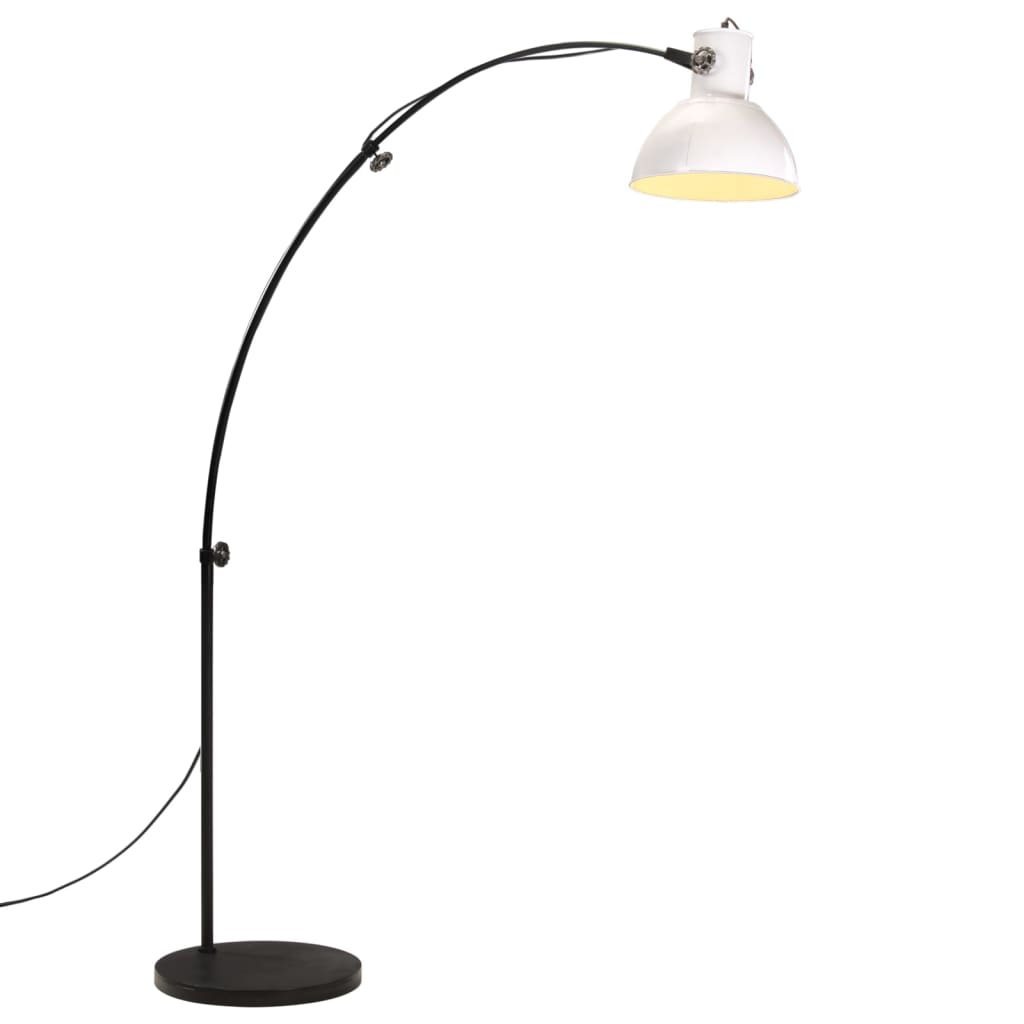 vidaXL Podlahová lampa 25 W biela 150 cm E27