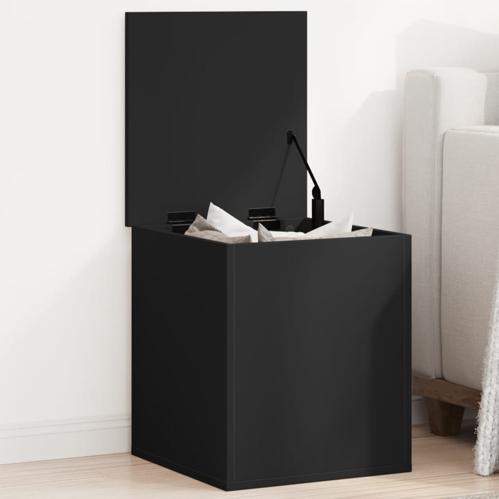 vidaXL Úložný box čierny 40x42x46 cm kompozitné drevo