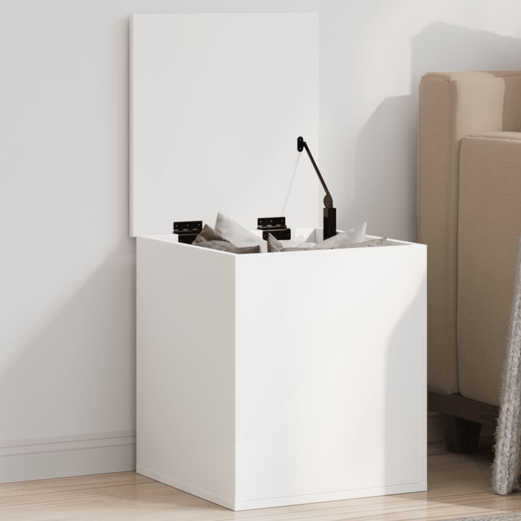 vidaXL Úložný box biely 40x42x46 cm kompozitné drevo