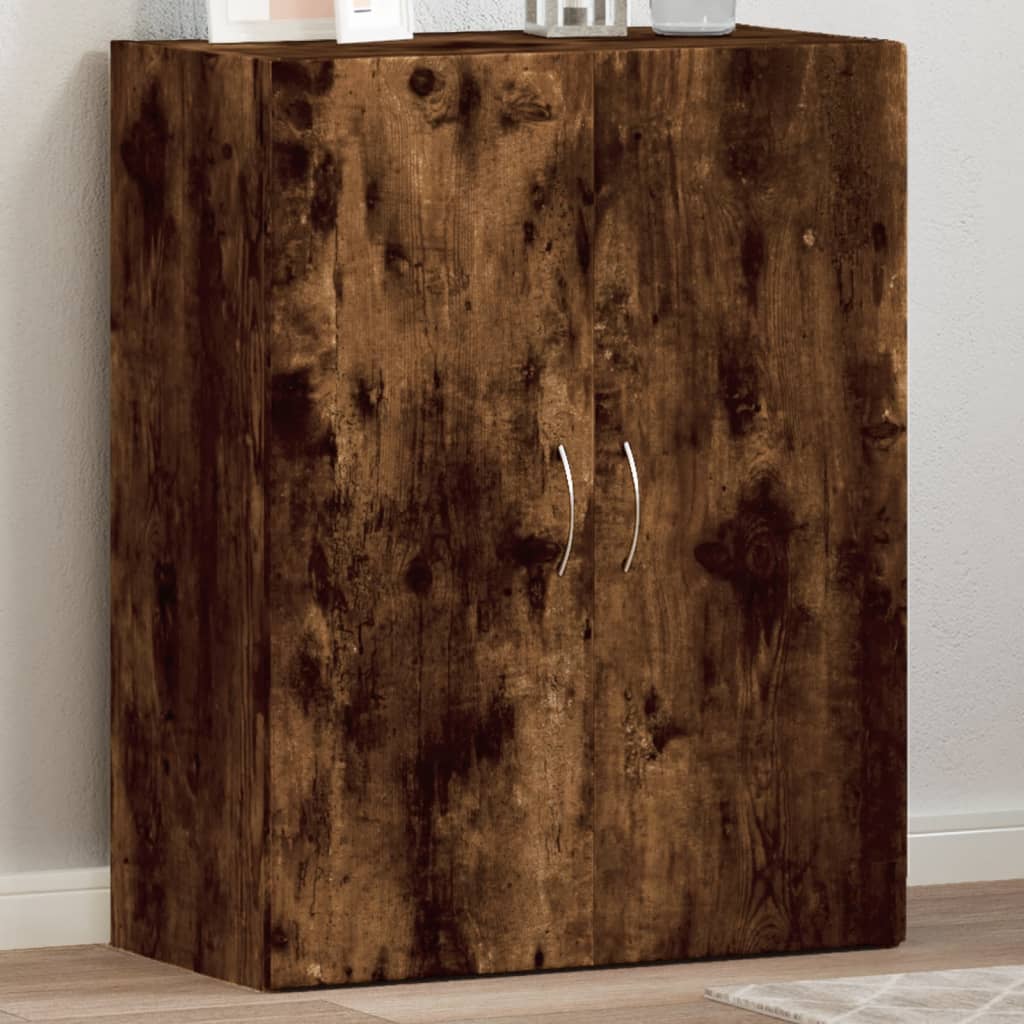 vidaXL Kartotéka dymový dub 60x32x77,5 cm kompozitné drevo