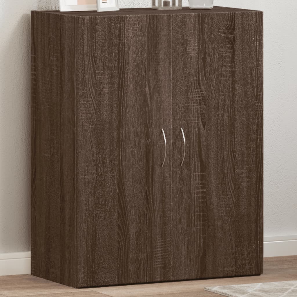 vidaXL Kartotéka hnedý dub 60x32x77,5 cm kompozitné drevo