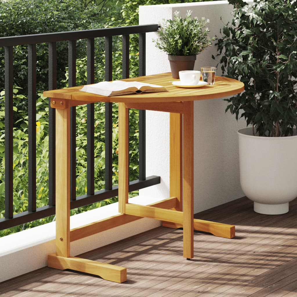 vidaXL Skladací balkónový stôl 90x60x72 cm akáciový masív