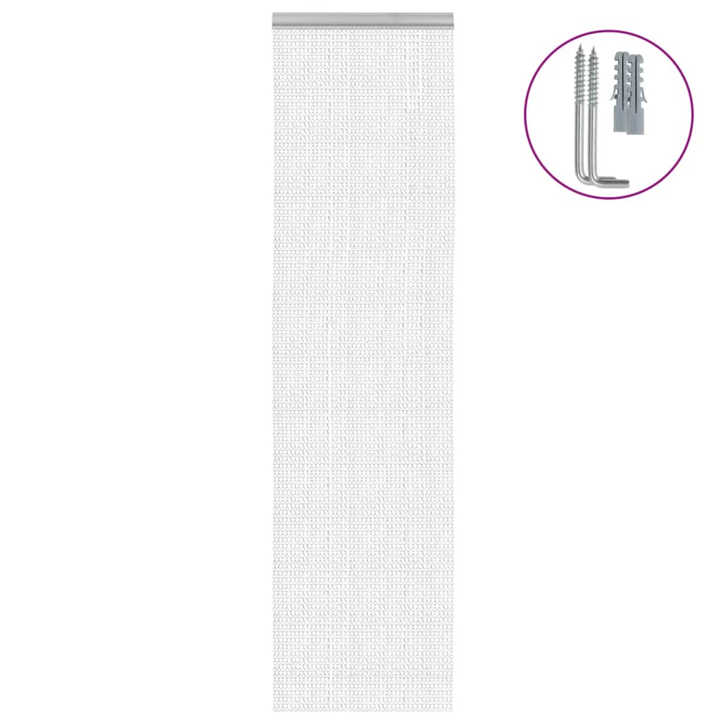 vidaXL Záves na dvere 56x186 cm hliník