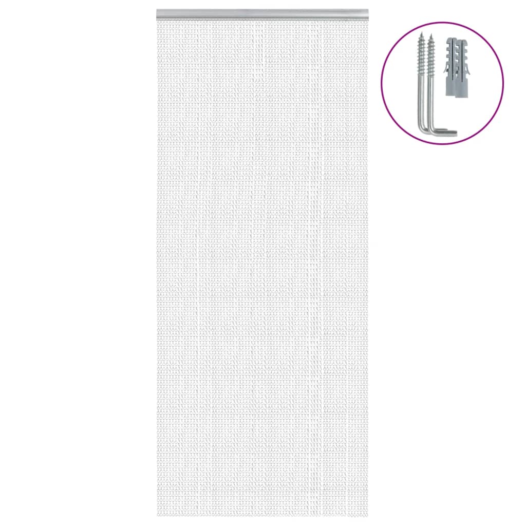 vidaXL Záves na dvere 90x212 cm hliník