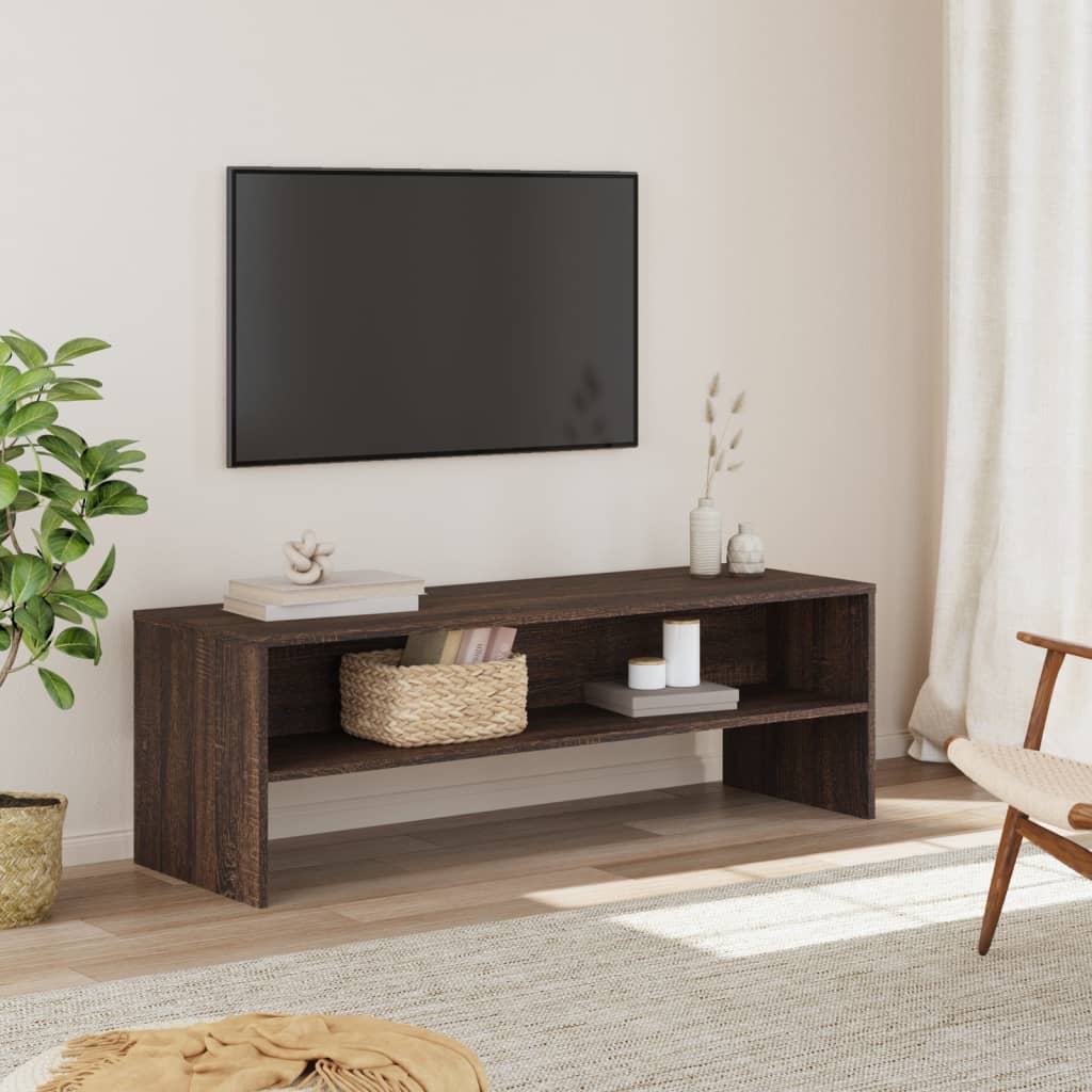 vidaXL TV skrinka hnedá dub 120x40x40 cm kompozitné drevo
