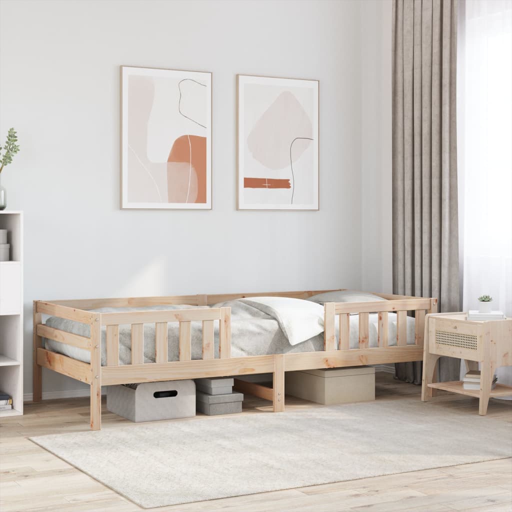 vidaXL Posteľný rám bez matraca 80x200 cm borovicový masív