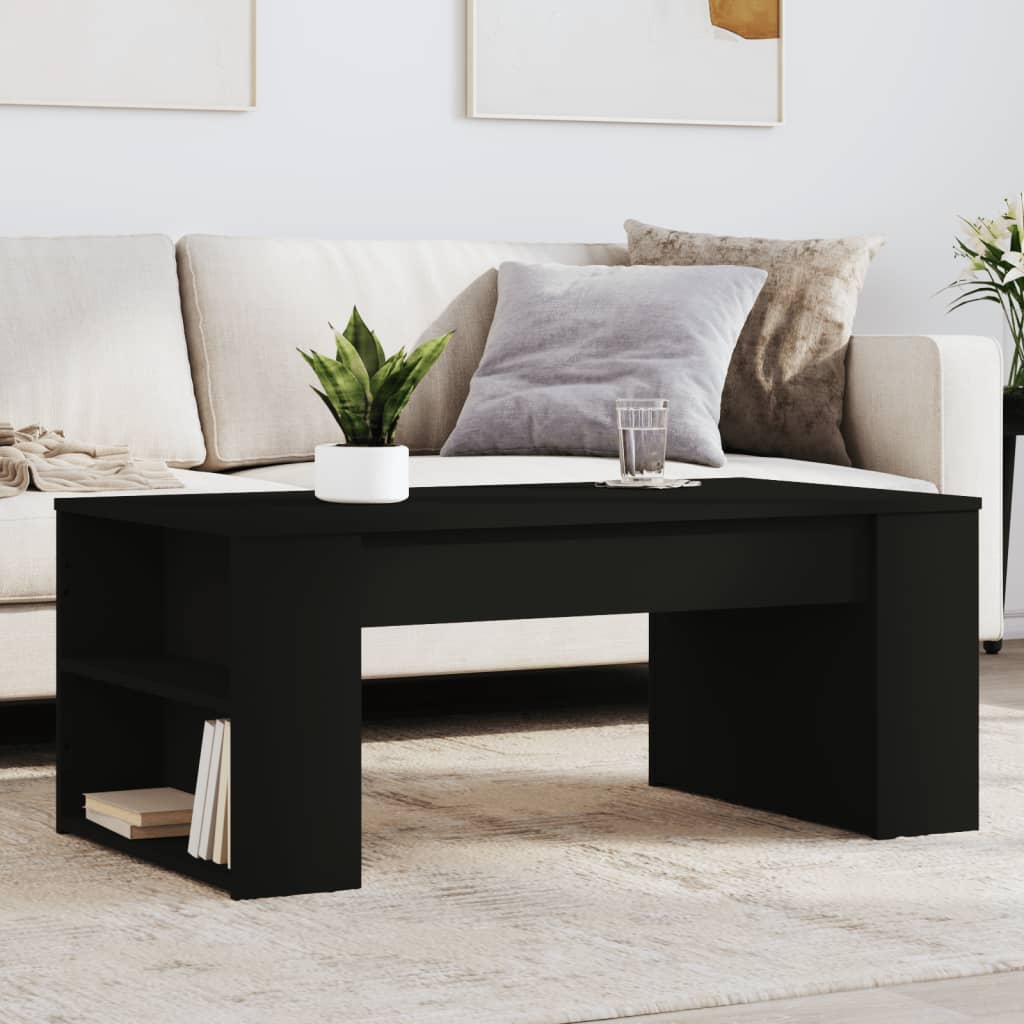 vidaXL Konferenčný stolík čierny 102x55x42 cm kompozitné drevo