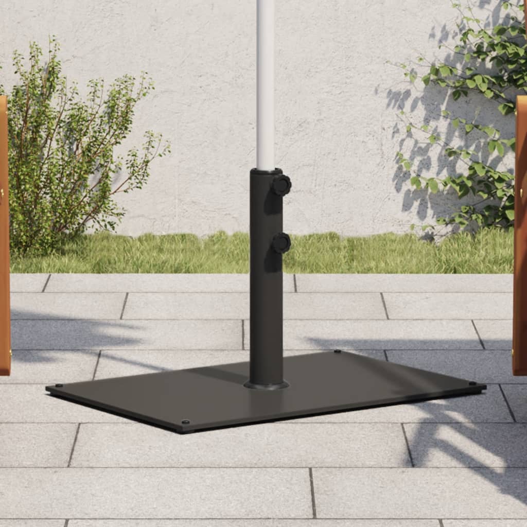 vidaXL Stojan na slnečník pre Ø32/38/48 mm tyče 15 kg obdĺžnikový