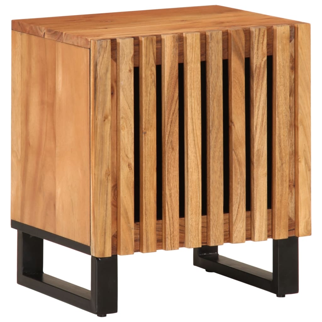 vidaXL Nočný stolík 40x34x46 cm akáciový masív