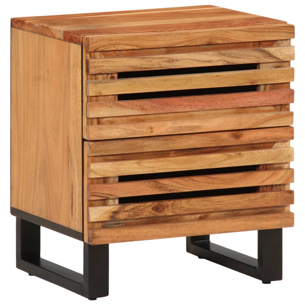 vidaXL Nočný stolík 40x34x46 cm akáciový masív