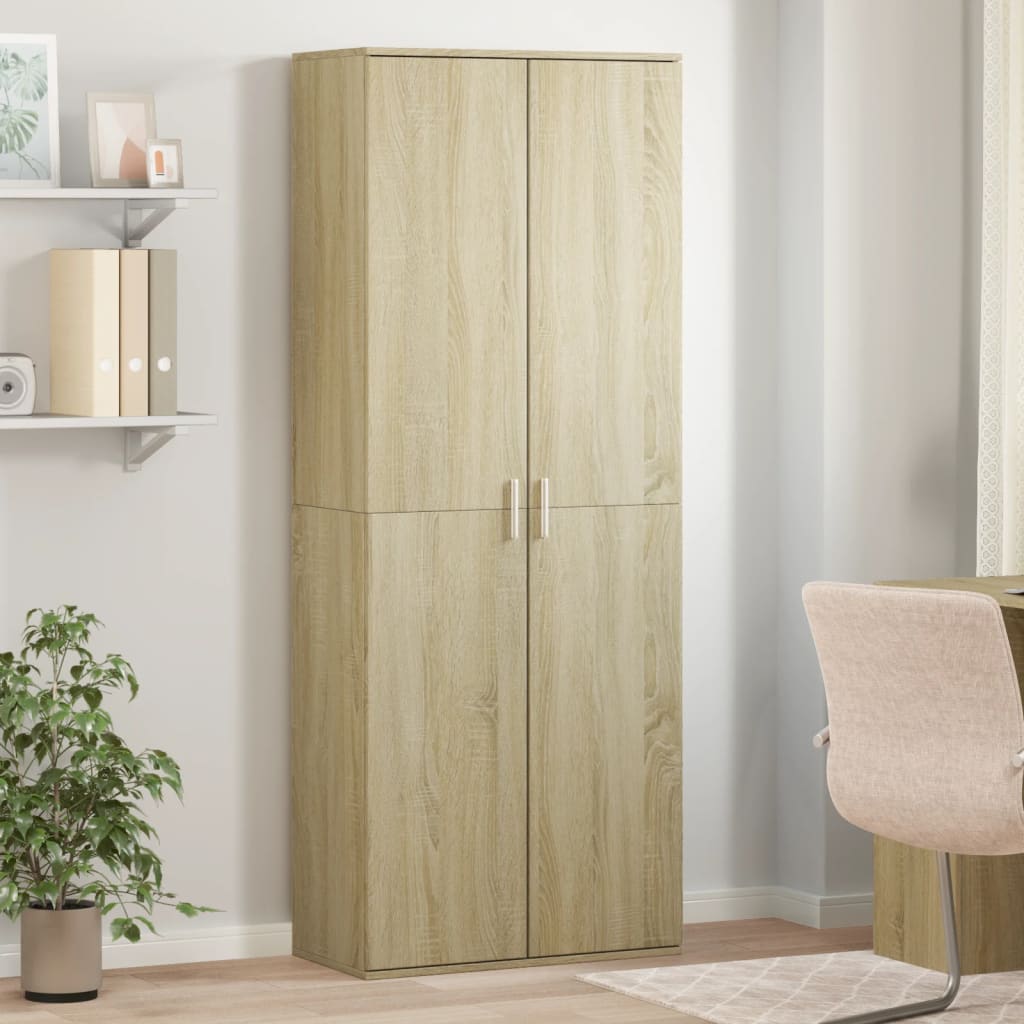 vidaXL Vysoká skrinka dub sonoma 70x35x180 cm kompozitné drevo