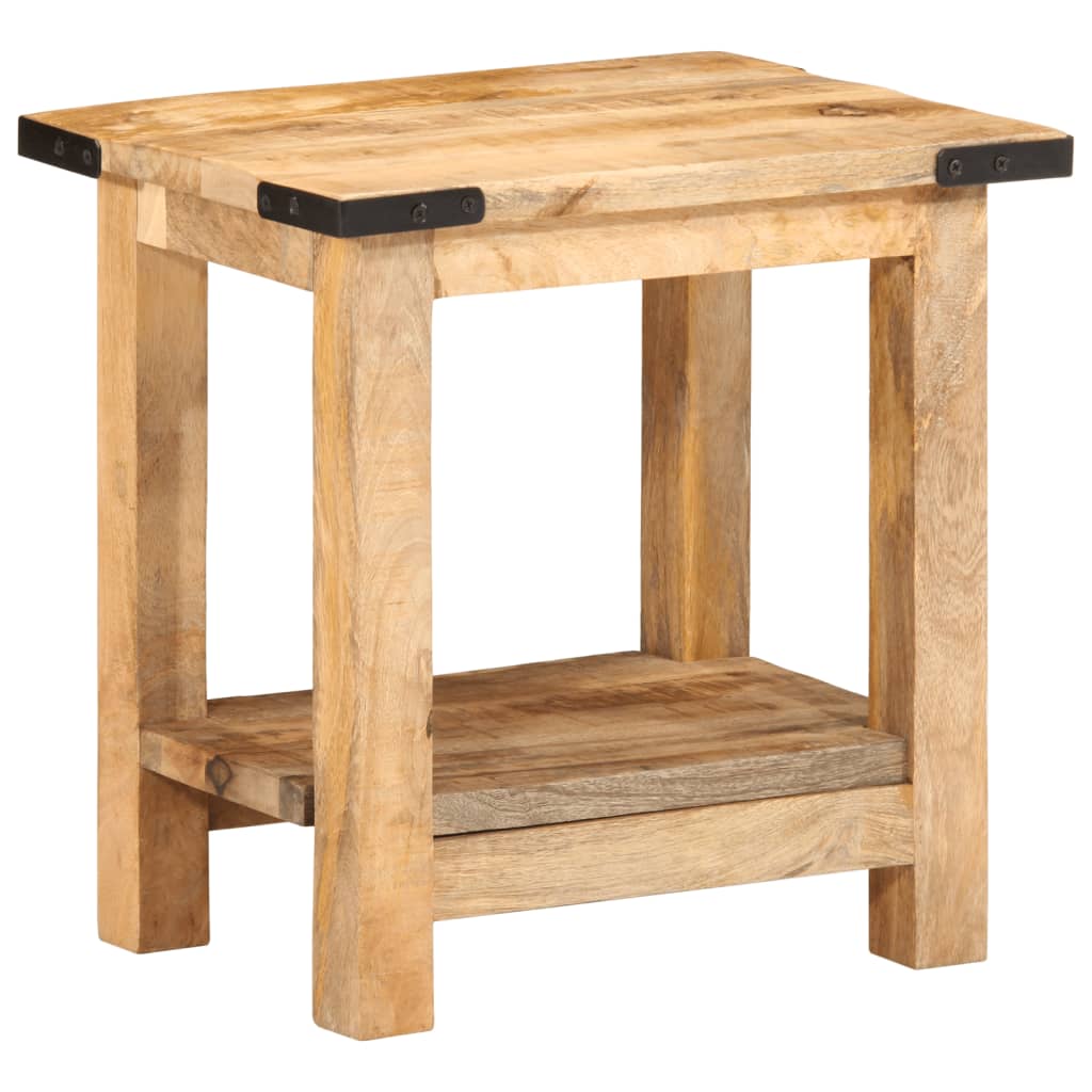 vidaXL Príručný stolík 40x30x40 cm surový mangový masív