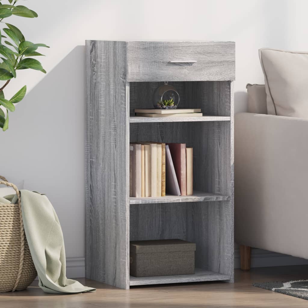 vidaXL Komoda sivý dub sonoma 45x42,5x93 cm kompozitné drevo