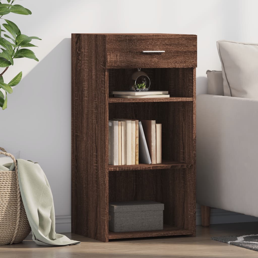 vidaXL Komoda hnedý dub 45x42,5x93 cm spracované drevo