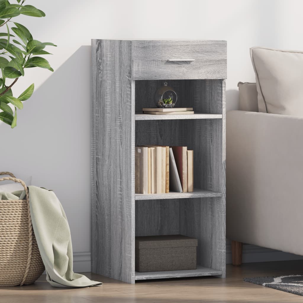 vidaXL Komoda sivá sonoma 40x42,5x93 cm kompozitné drevo