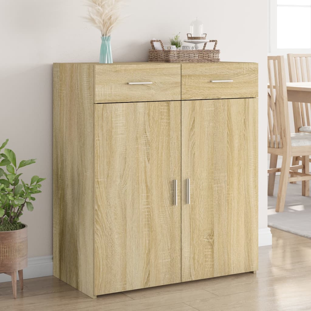 vidaXL Komoda, dub sonoma 80x42,5x93 cm, kompozitné drevo