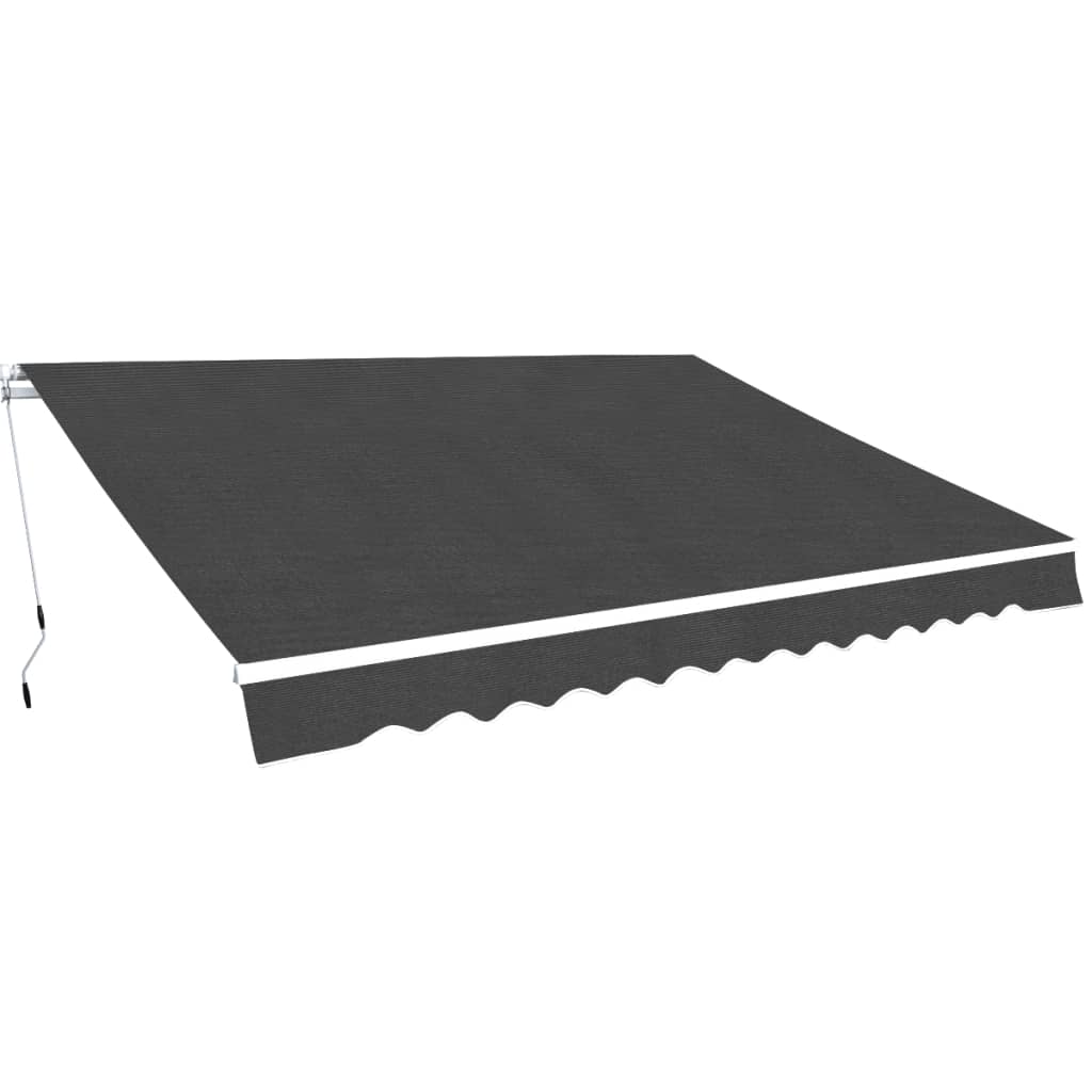 vidaXL Skladacia markíza, manuálna 450 cm, antracitová