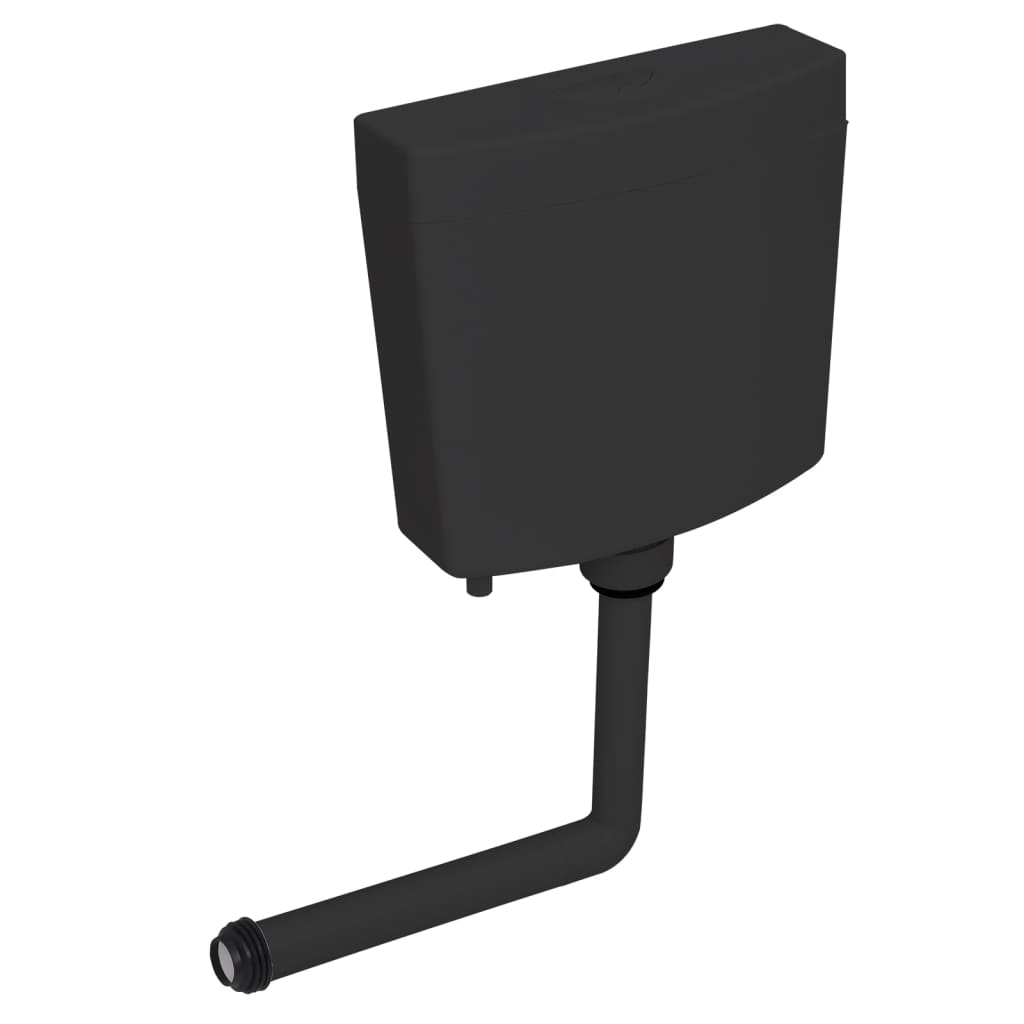 vidaXL WC nádržka so spodným prívodom vody 3/6 l, čierna