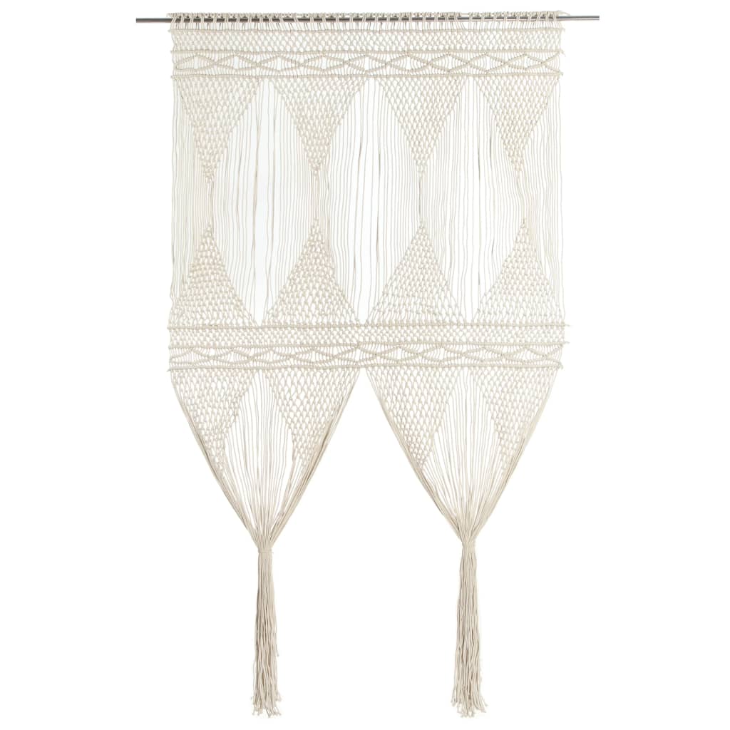 vidaXL Záclona macrame 140x240 cm bavlna