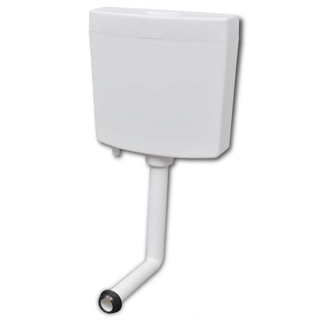 vidaXL WC nádržka so spodným prívodom vody 3/6 l, biela