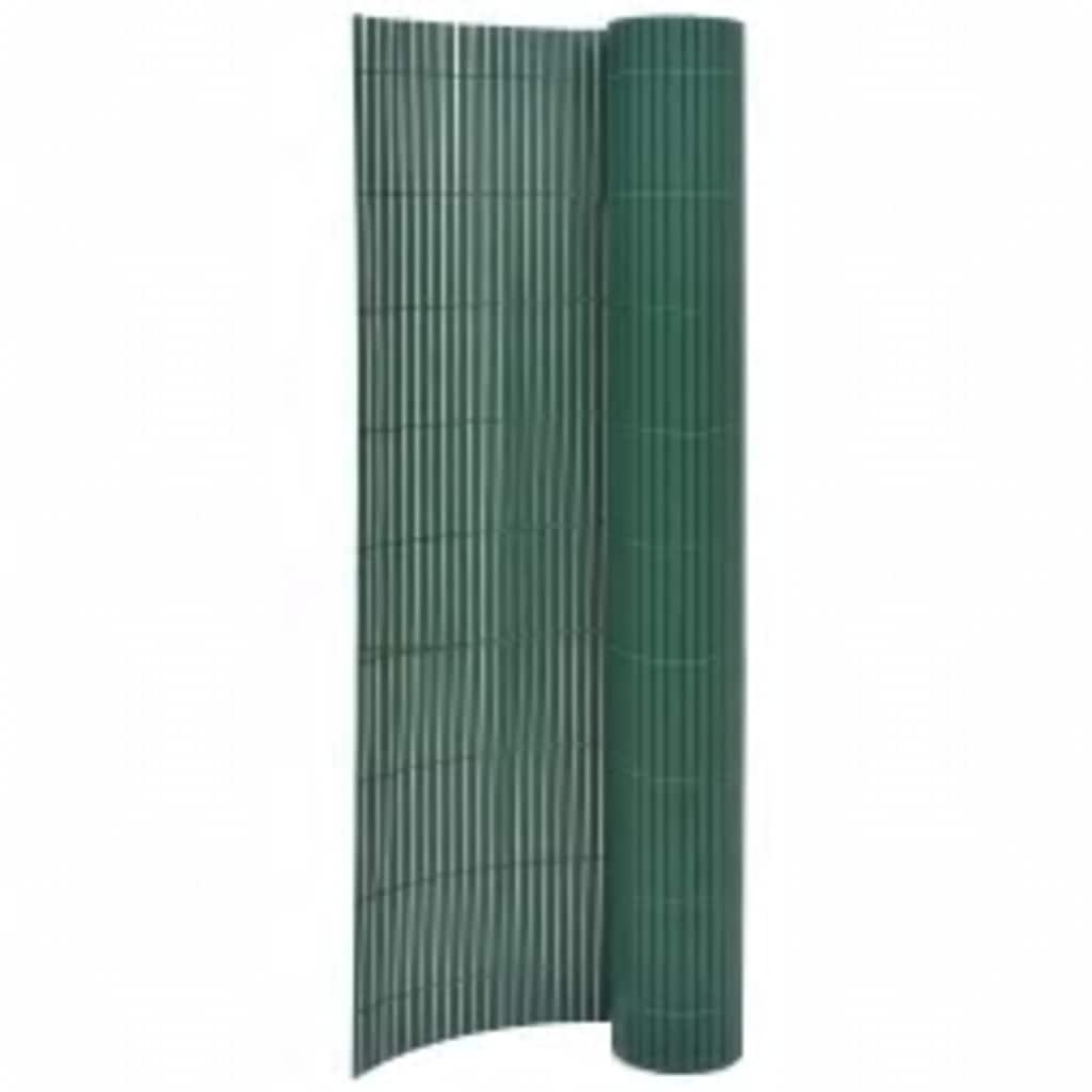 vidaXL Obojstranný záhradný plot 110x400 cm zelený