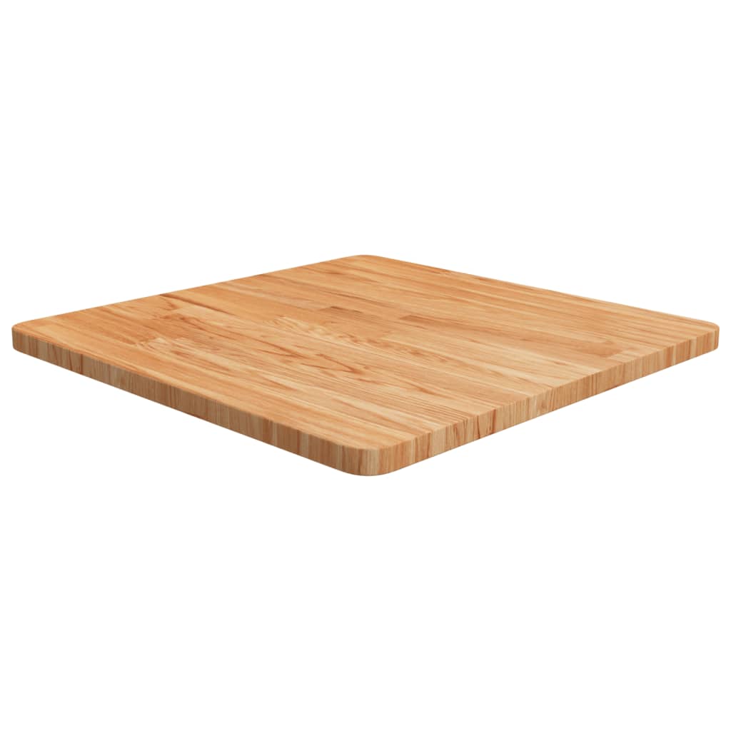 vidaXL Štvorcová stolová doska bledohnedá 60x60x2,5cm lakovaný dub