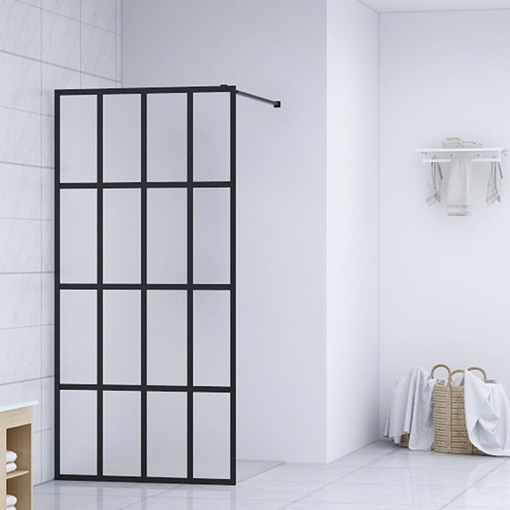 vidaXL Sprchová zástena walk-in, matné tvrdené sklo 80x195 cm