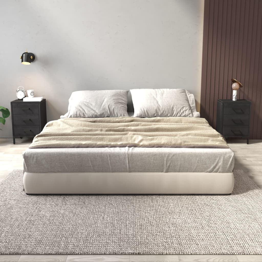 vidaXL Nočné stolíky 2 ks čierne 40x30x55 cm borovicový masív