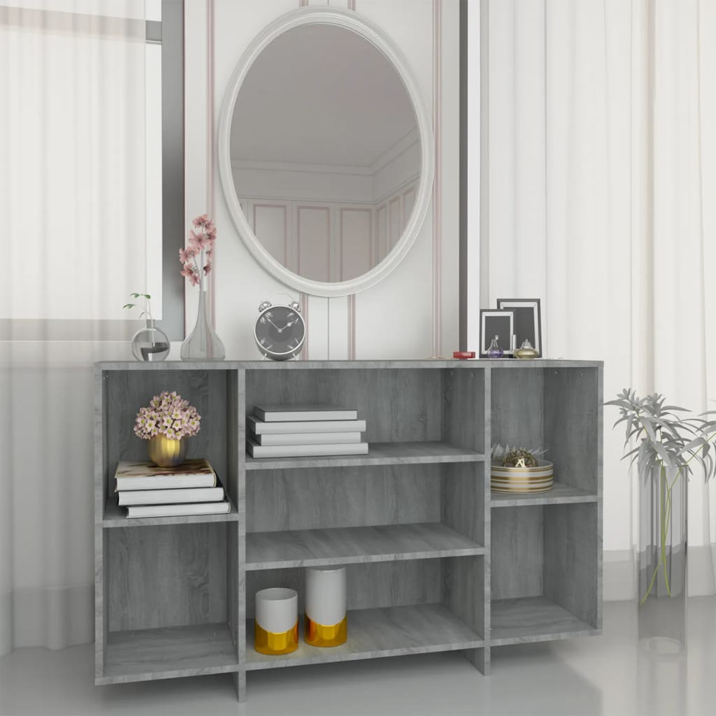 vidaXL Komoda, sivá sonoma 120x30x75 cm, kompozitné drevo